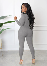 Load image into Gallery viewer, Casual Sports Zipper Long Sleeve Jumpsuit

