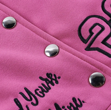 Load image into Gallery viewer, Fashion Letter Embroider Print Patchwork Baseball Jacket
