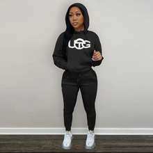 Load image into Gallery viewer, Casual Fleece Hoodies Pants Two Piece Sets
