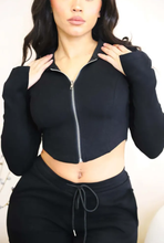 Load image into Gallery viewer, Casual Long Sleeve Hooded Tight Sport Two Piece Pants Set
