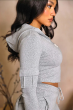 Load image into Gallery viewer, Casual Long Sleeve Hooded Tight Sport Two Piece Pants Set
