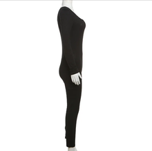 Load image into Gallery viewer, Solid Rib Knit Sport Fitness Jumpsuit
