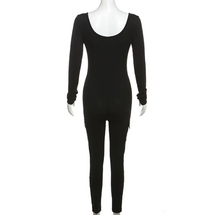 Load image into Gallery viewer, Solid Rib Knit Sport Fitness Jumpsuit
