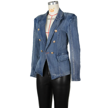 Load image into Gallery viewer, Fashion Double Breasted Denim Jacket Coats
