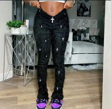 Load image into Gallery viewer, Fashion Crucifixion Woolen Slim Pants
