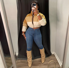 Load image into Gallery viewer, Plus Size Winter Warm Zipper Cotton Padded Coats
