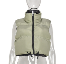 Load image into Gallery viewer, Reversible Wear Zipper Vest Warm Cotton Jacket
