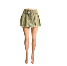 Load image into Gallery viewer, Fake Two-piece Jeans Shorts Pleated Skirt
