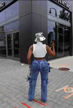 Load image into Gallery viewer, Multi-pocket Causal Straight Jeans
