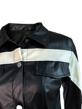 Load image into Gallery viewer, Color Contrast Buttoned Lapel Two Piece Pant Set

