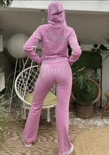 Load image into Gallery viewer, Velvet Coat Pants Two Piece Set
