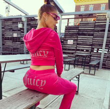 Load image into Gallery viewer, Velvet Coat Pants Two Piece Set

