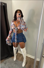 Load image into Gallery viewer, Fashion Multi-pocket Slim Denim Skirt
