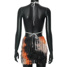 Load image into Gallery viewer, Sexy Halter Tie Backless Top Two Piece Skirt Set
