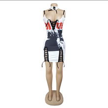 Load image into Gallery viewer, Sexy printed Bandage Mini Dress
