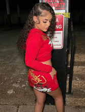 Load image into Gallery viewer, Print Long Sleeve Hooded And Skirts 2 Piece Set
