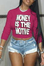 Load image into Gallery viewer, Letter Print Long Sleeve Casual Tops
