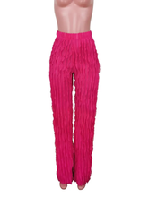 Load image into Gallery viewer, Mesh Wave Ruffle Wide Leg Pants
