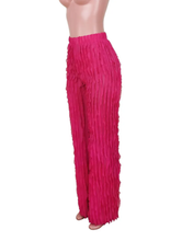 Load image into Gallery viewer, Mesh Wave Ruffle Wide Leg Pants
