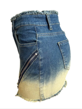 Load image into Gallery viewer, Vintage Sexy Zipper Denim Skirt
