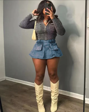Load image into Gallery viewer, Fashion Denim Pocket Skirts
