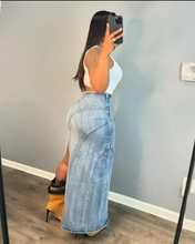Load image into Gallery viewer, Sexy High Split Denim Skirt
