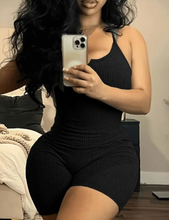 Load image into Gallery viewer, Solid Color Skinny Sport Yoga Romper
