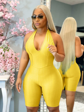 Load image into Gallery viewer, Sexy Sleeveless Backless Halter Romper
