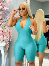 Load image into Gallery viewer, Sexy Sleeveless Backless Halter Romper
