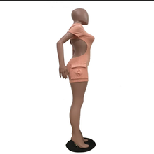 Load image into Gallery viewer, Solid Color Casual Short Sleeve Slim Romper
