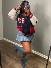 Load image into Gallery viewer, Fashion Letter Zipper Casual Sweater Coat
