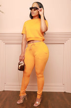 Load image into Gallery viewer, Solid Short Sleeve Zipper Two Piece Pants Sets Www.dreamempirellc.com
