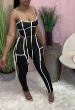 Load image into Gallery viewer, Colorful Ribbon Zipper Camisole And Pants Two Piece Set
