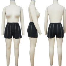 Load image into Gallery viewer, Fashion Sexy Nightclub Zip Shorts
