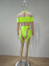 Load image into Gallery viewer, Plus Size Sexy Mesh Patchwork Tight Jumpsuit

