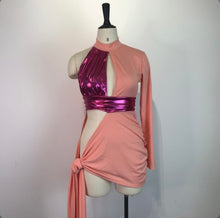 Load image into Gallery viewer, Contrast Color Irregular Fashion Sexy Mini Dress
