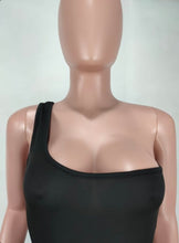 Load image into Gallery viewer, Sexy Mesh Patchwork One Shoulder Jumpsuit
