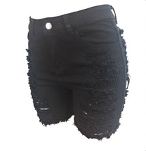 Load image into Gallery viewer, Denim Ripped Hole Jeans Shorts
