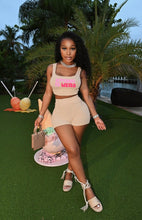Load image into Gallery viewer, Letter Print Tank Top And Shorts Two Piece Set
