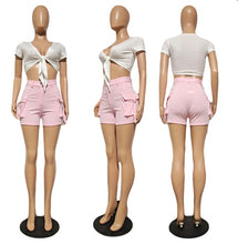 Load image into Gallery viewer, Solid Pockets Casual Shorts
