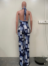 Load image into Gallery viewer, Halter Backless Sexy Print Jumpsuit
