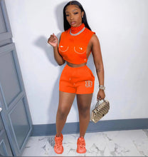 Load image into Gallery viewer, Sexy Embroidery Two Piece Shorts Sets
