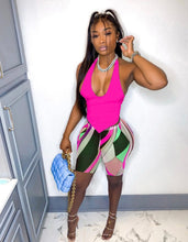 Load image into Gallery viewer, Sexy Halter Backless Two Piece Shorts Set
