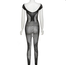 Load image into Gallery viewer, Sexy Sleeveless See-through Hollow Out Tight Jumpsuit
