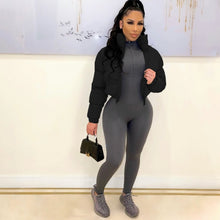 Load image into Gallery viewer, Plus Size Winter Zipper Cotton-padded Puffer Coats
