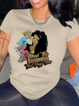Load image into Gallery viewer, Plus Size Casual Print Short Sleeve T-shirt

