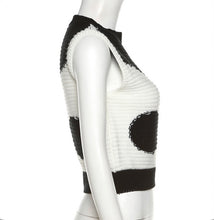 Load image into Gallery viewer, Fashion Knits Print Sleeveless Slim Tops
