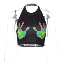 Load image into Gallery viewer, Fashion Print Halter Sleeveless Vest
