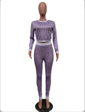 Load image into Gallery viewer, Fashion Print Long Sleeve Two Piece Pants Set
