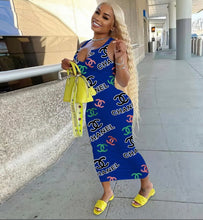 Load image into Gallery viewer, Sexy Printed Sleeveless Maxi Dress
